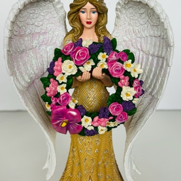 Angel Figurine Fairy Sculpture Christmas Thomas Kinkade Hamilton Heavenly Light - Picture 2 of 6